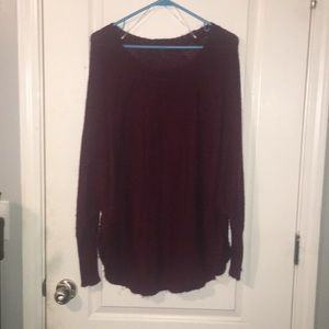 Burgundy sweater